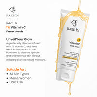 Vitamin C Face Wash (1%) — (Gentle, No Strip)