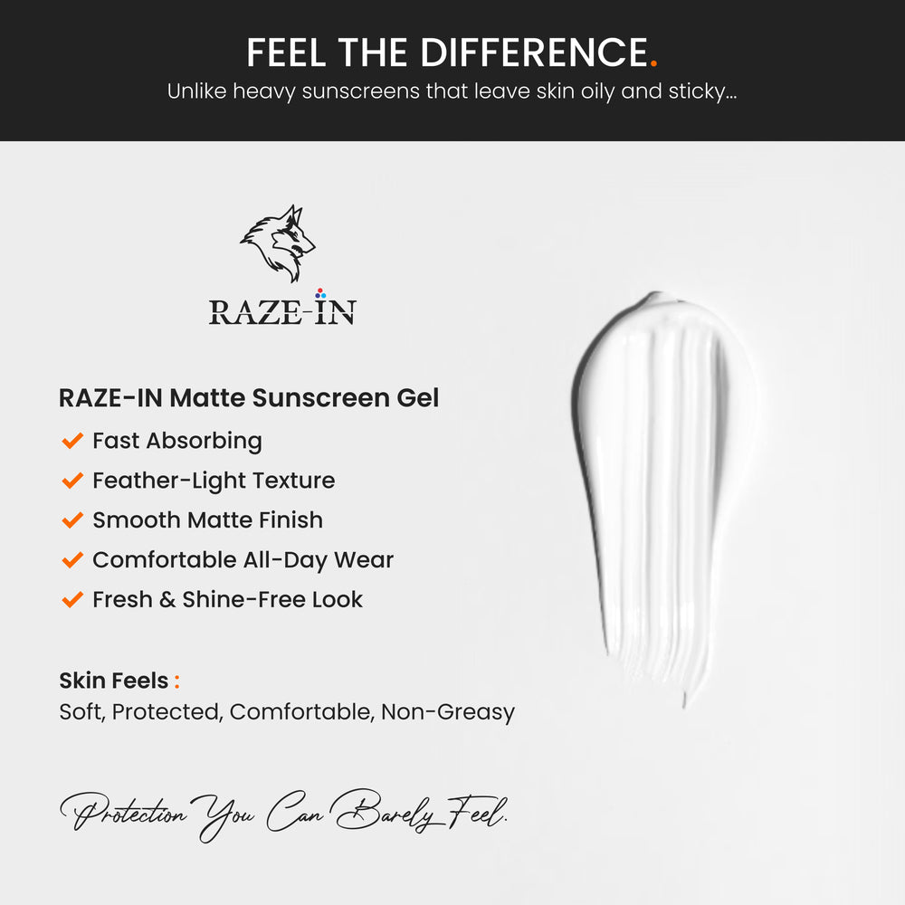 Matte Sunscreen Gel SPF 50 PA+++ (No White Cast)