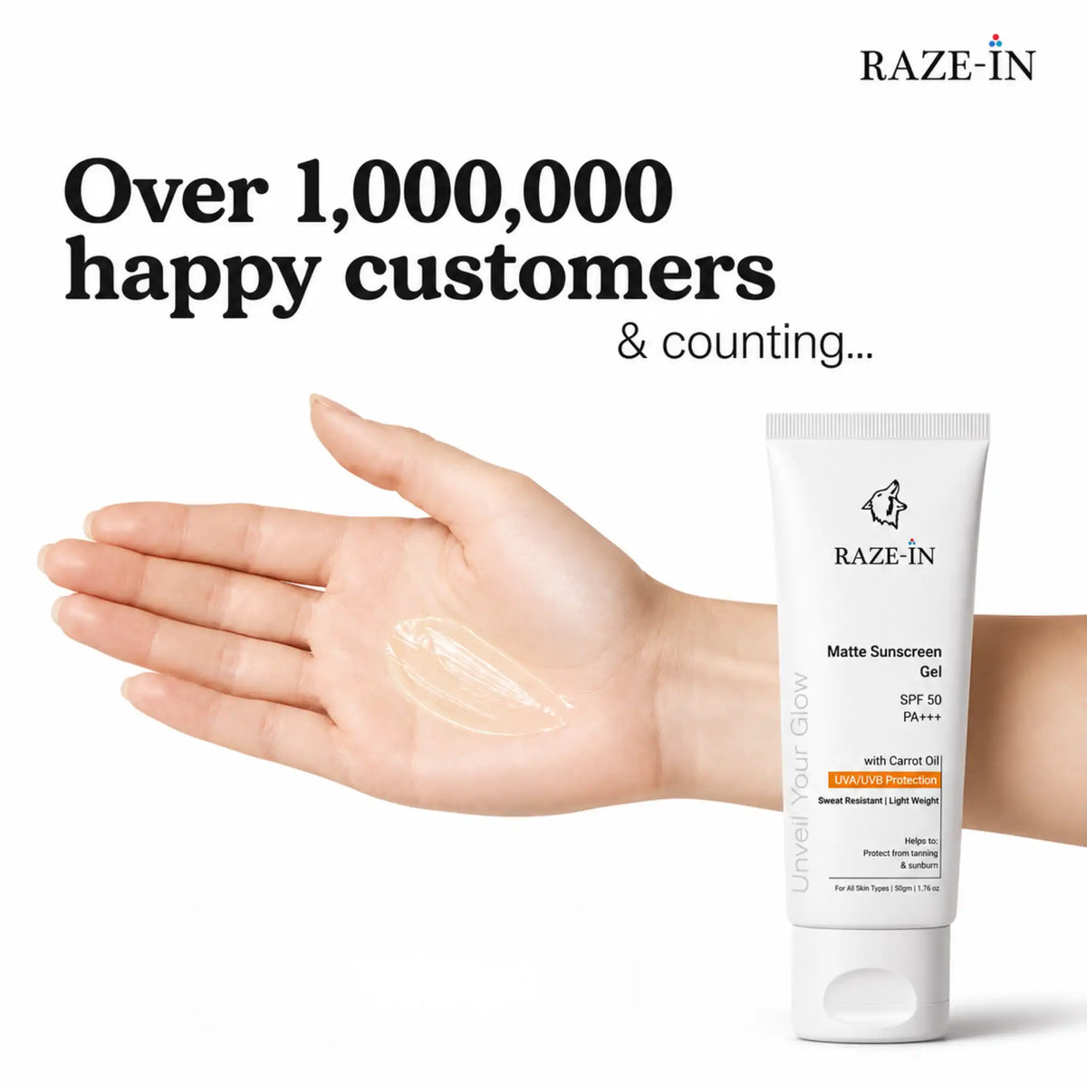 Matte Sunscreen Gel SPF 50 PA+++ (No White Cast)