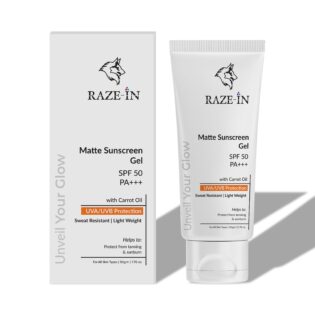 RAZE-IN Matte Sunscreen Gel SPF 50 PA+++